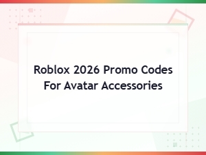 Roblox 2026 Promo Codes for Avatar Accessories – Latest Item Codes