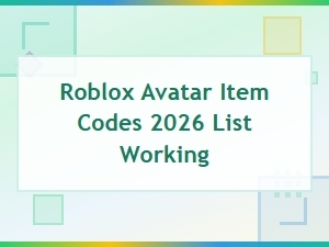 Working Roblox Avatar Item Codes - Complete List